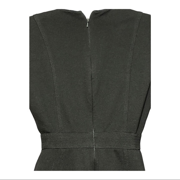 White House Black Market Double Breasted Blazer Dress Square Neck Fit Flare LBD - Picture 8 of 9